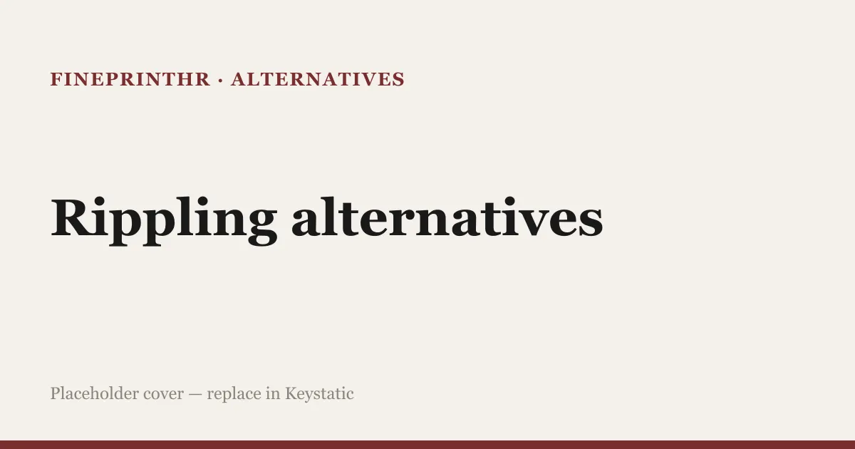 Illustration comparing Rippling alternatives